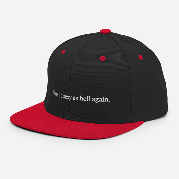 Snapback Hat Novelty Sexy As Hell Again Comical Sarcastic Sayings Fan Phrases Lover