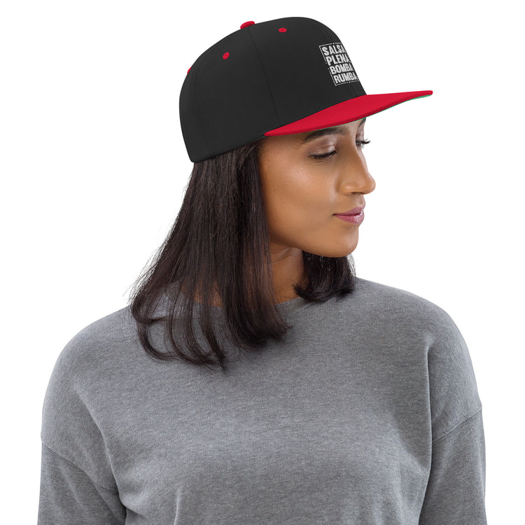 Snapback Hat Humorous Dancing Danseuse Merengue Bachata Cumbia Novelty Reggae Boogie Step Choreography Enthusiast