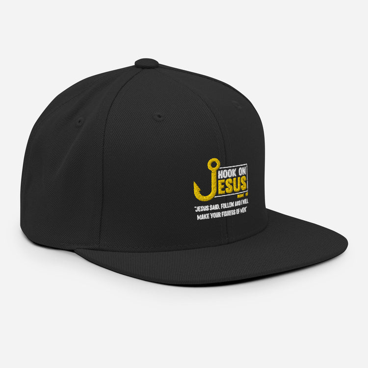 Snapback Hat Humorous Fisherman Priesthood Catholic Church Pastor Pun Christianity Blessing Worker Humor Saying