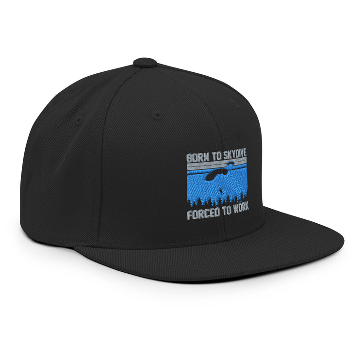 Snapback Hat Snapback Hat Humorous Skydiving Parachuting Adventure Travel Sports Novelty Skydive Skydivers Adventurous