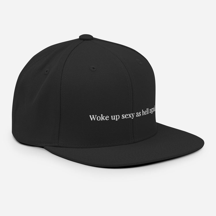 Snapback Hat Novelty Sexy As Hell Again Comical Sarcastic Sayings Fan Phrases Lover