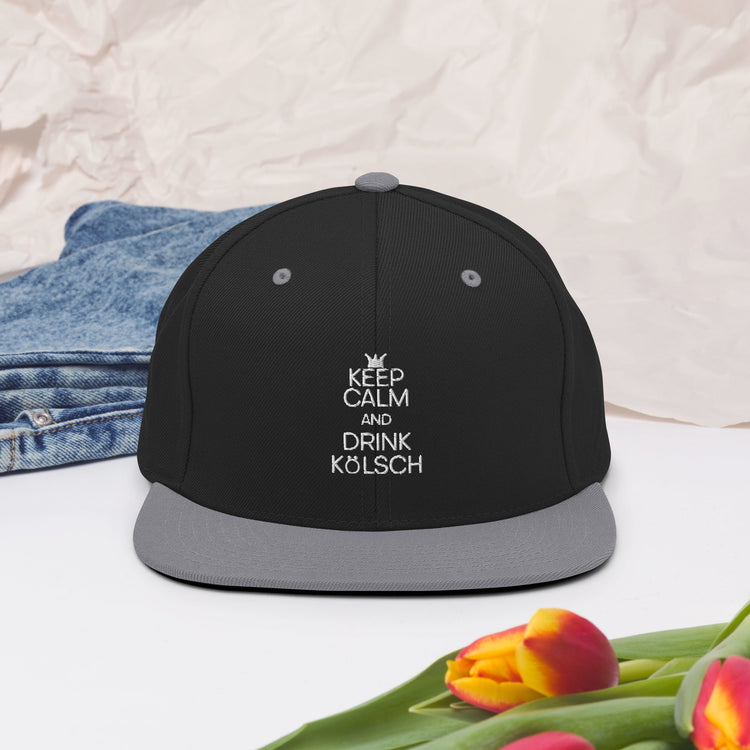 Snapback Hat Keep Calm And Drink Kölsch Alcoholic Beverages Drinking Fermented Alcohols