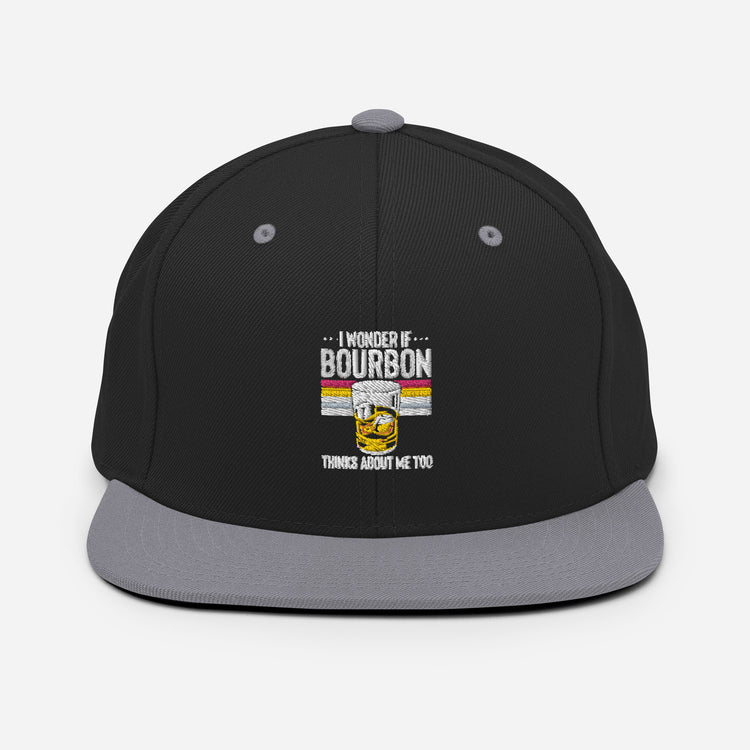 Snapback Hat Hilarious Alcoholic Bourbon Drink Lover Beverage Tastes Pun Humorous Fermented Wine Drinks Party Fun