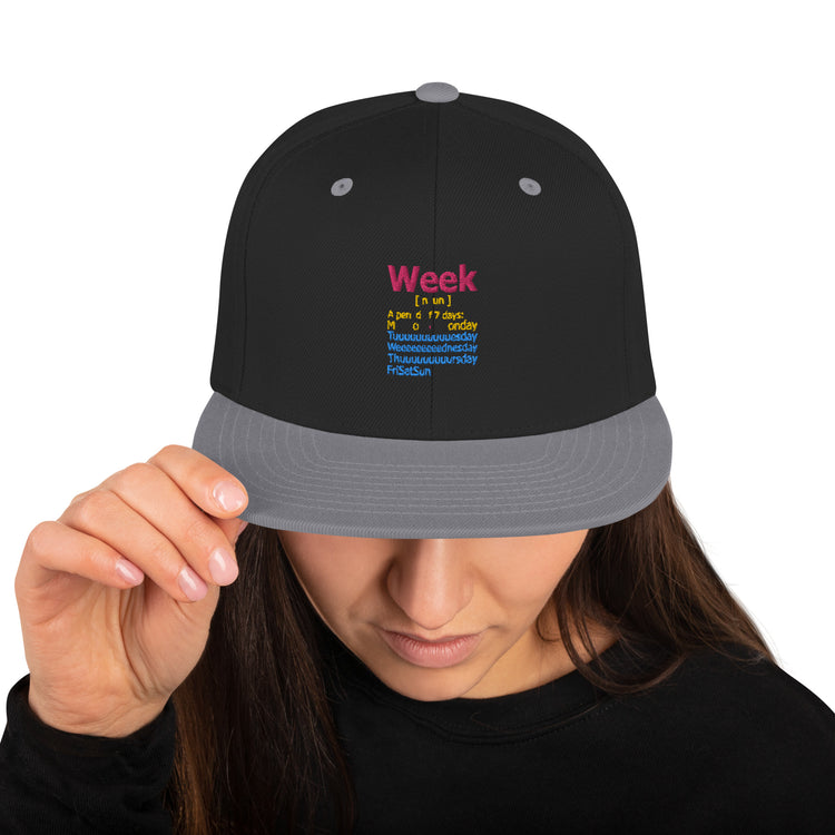 Snapback Hat Humorous De-stressed Loosen Decompress Sayings Novelty Mellow Positiveness Phrases Slogan Lover