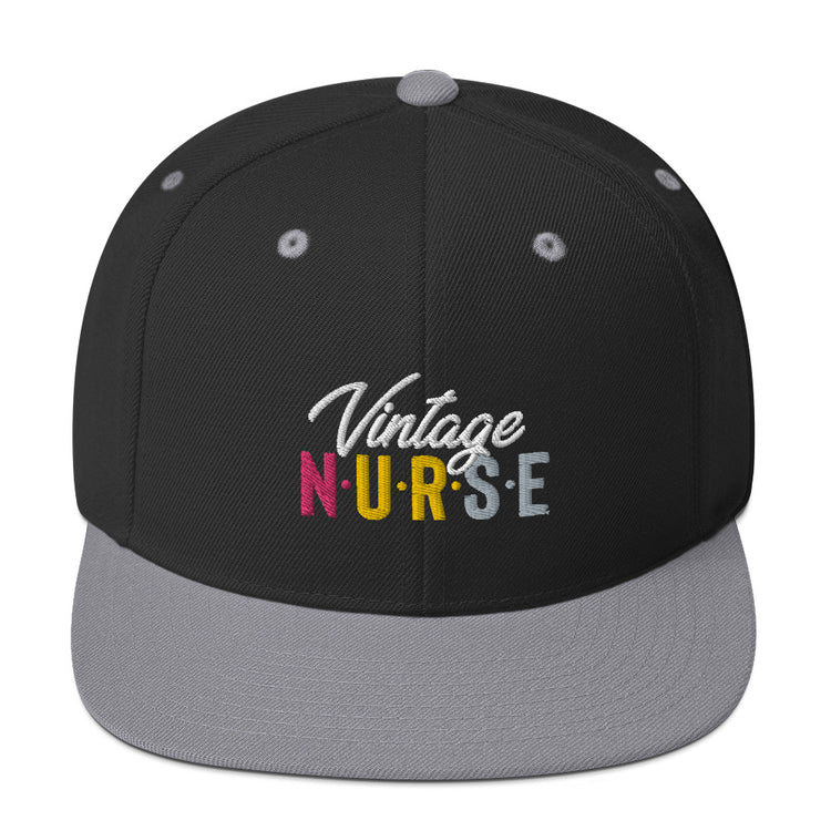 Snapback Hat Novelty Vintage Nurse Retro Medical Professional Hilarious Licensed Hospital Staff Tech Expert Fan