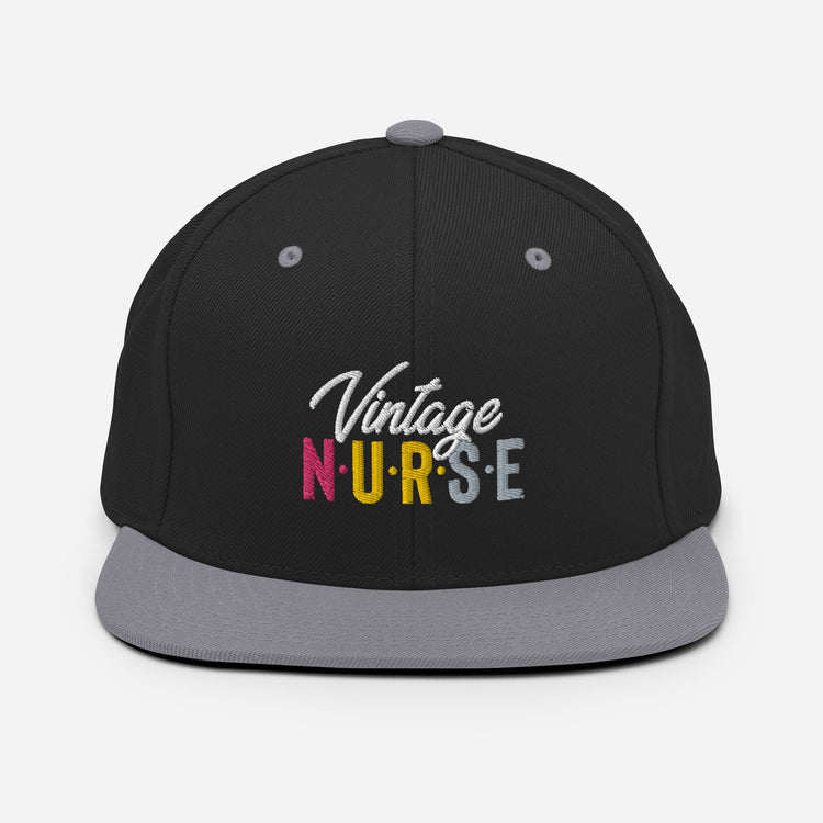 Snapback Hat Novelty Vintage Nurse Retro Medical Professional Hilarious Licensed Hospital Staff Tech Expert Fan