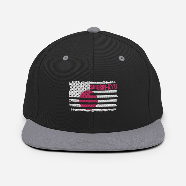 Snapback Hat Shorin-Ryu Nationalistic America Japan Patriotic Nationalism Judo Wrestling