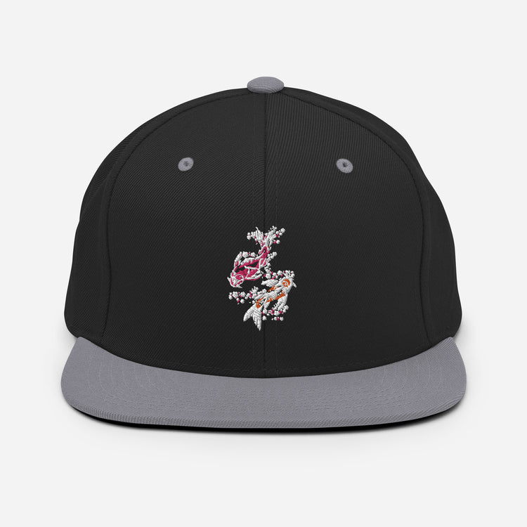 Snapback Hat  Japan Pondfish Lover Goldfish Chagoi Catfish Fishing Collector Fishes Charm