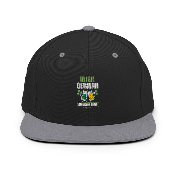 Snapback Hat Humorous Irish German Drinking St Patrick Day Germany Ireland Jamboree Gala