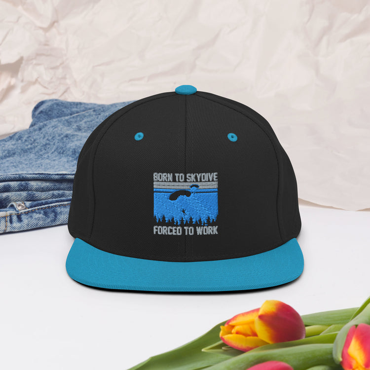 Snapback Hat Snapback Hat Humorous Skydiving Parachuting Adventure Travel Sports Novelty Skydive Skydivers Adventurous