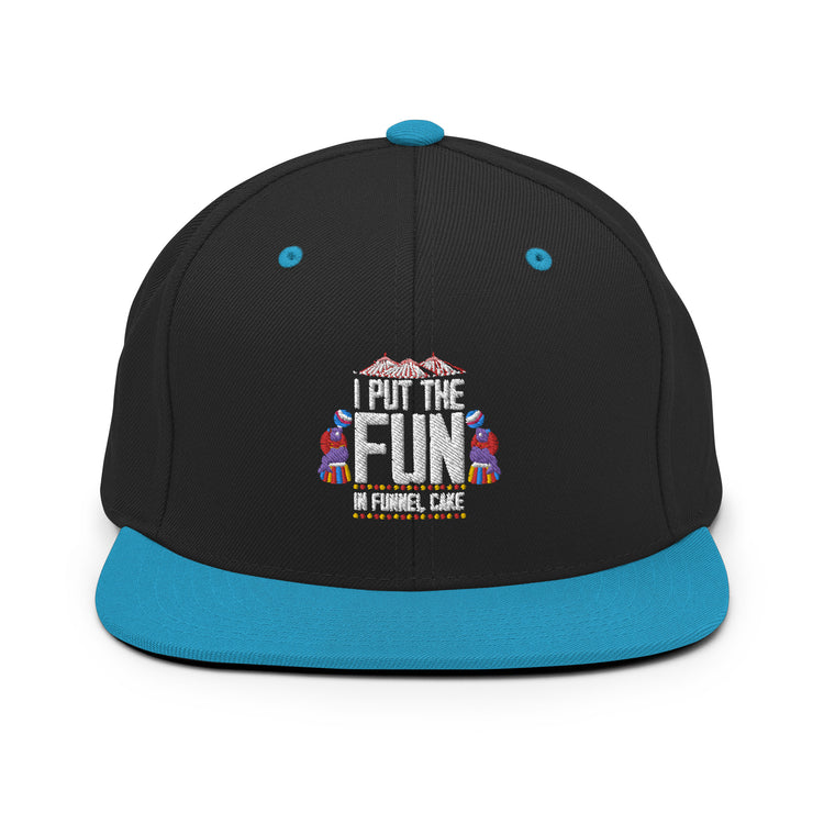 Snapback Hat Hilarious Fun Amusement Leisure Family Bonding Humorous Themed Park Recreation Funfair Bazaar Fan