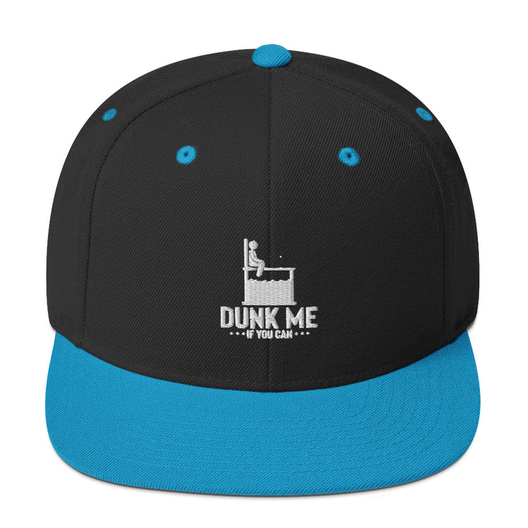 Snapback Hat Hilarious Dunk Tank Family Bonding Leisure Entertainment Humorous Fun Play Pitching Swimming Enthusiast