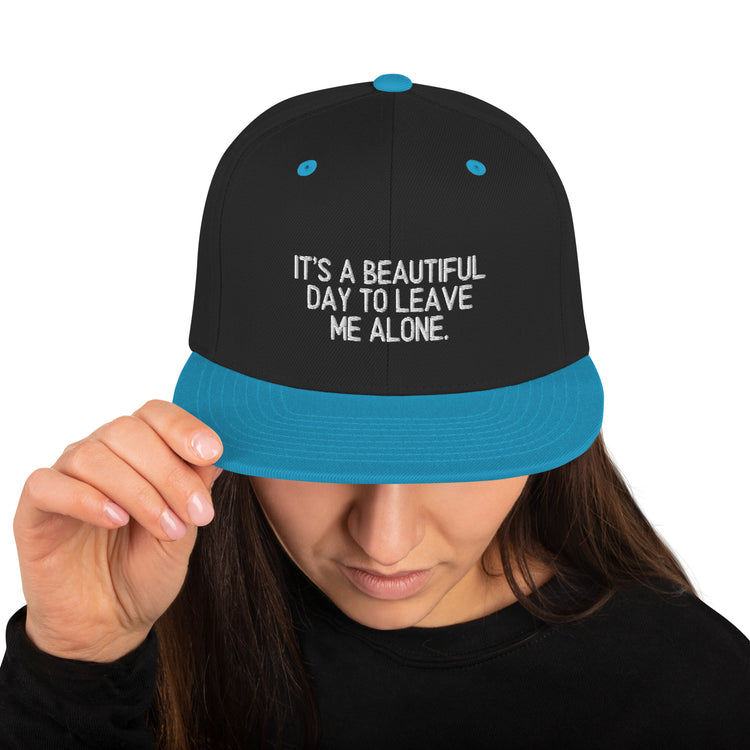 Snapback Hat Novelty Introvert Positive Affectivity Shy Contemplative Hilarious Withdrawn Sociopath Fan