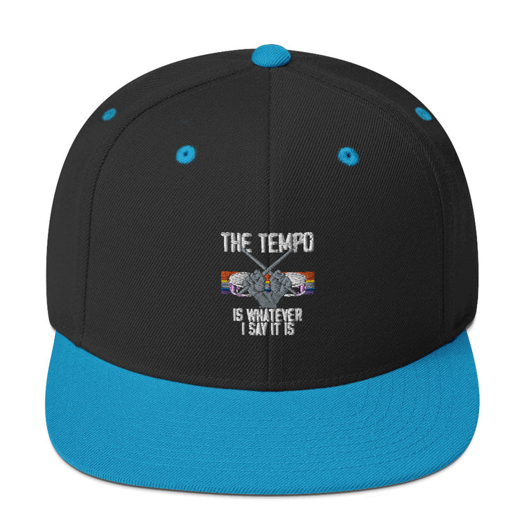 Snapback Hat The Tempo Percussionist Drum Bassist Band Music Enthusiast Novelty Band Loud Company Group Music