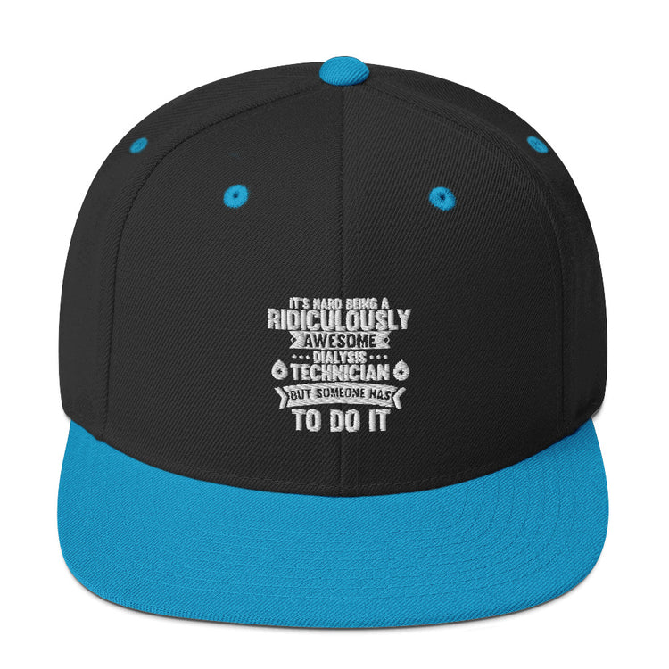 Snapback Hat  Awesome Dialysis Technician Kidney Doctor Attending Physician Caregiver Medical