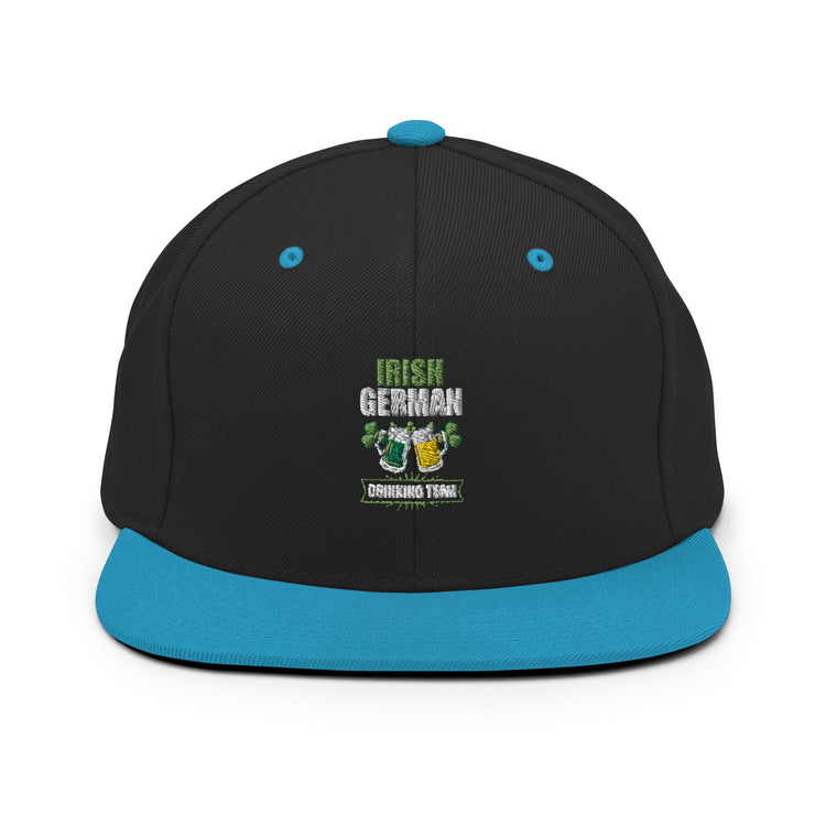 Snapback Hat Humorous Irish German Drinking St Patrick Day Germany Ireland Jamboree Gala