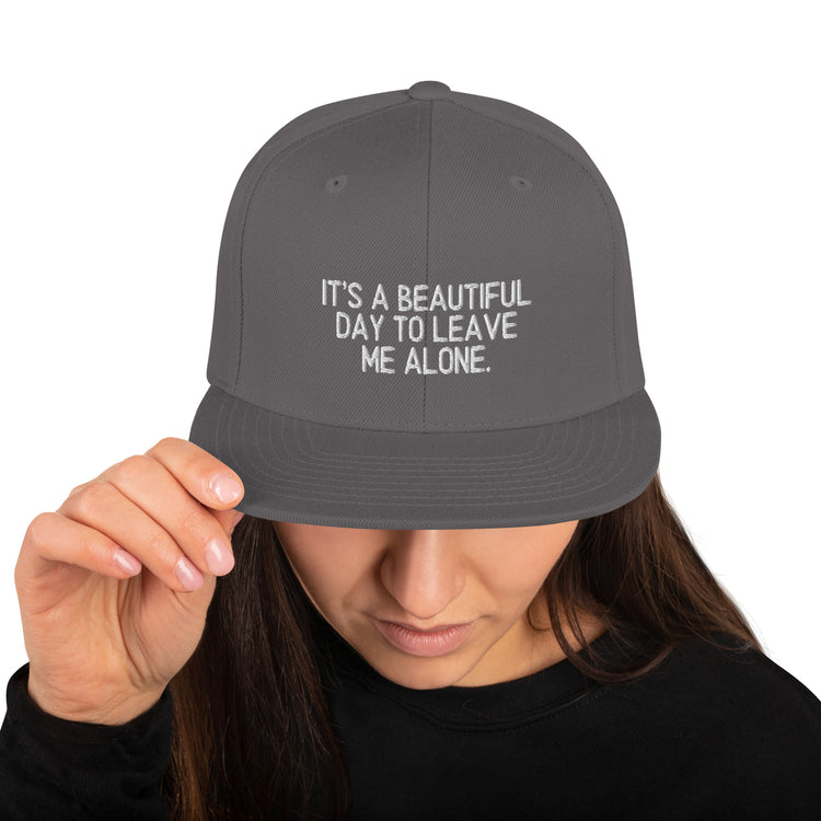 Snapback Hat Novelty Introvert Positive Affectivity Shy Contemplative Hilarious Withdrawn Sociopath Fan