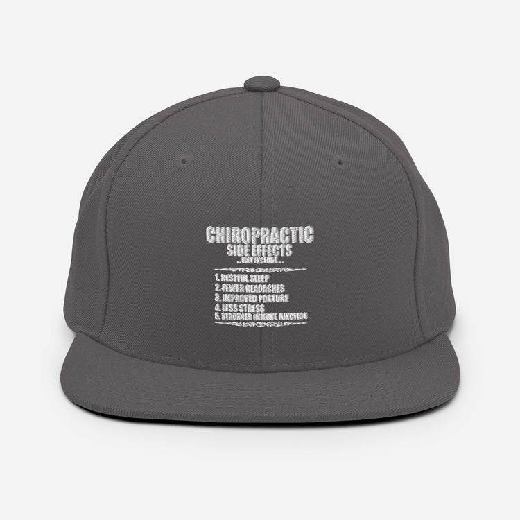 Snapback Hat Chiropractic Side Effects Orthopedic Bone Spinal Expert Physician Medicine Fun