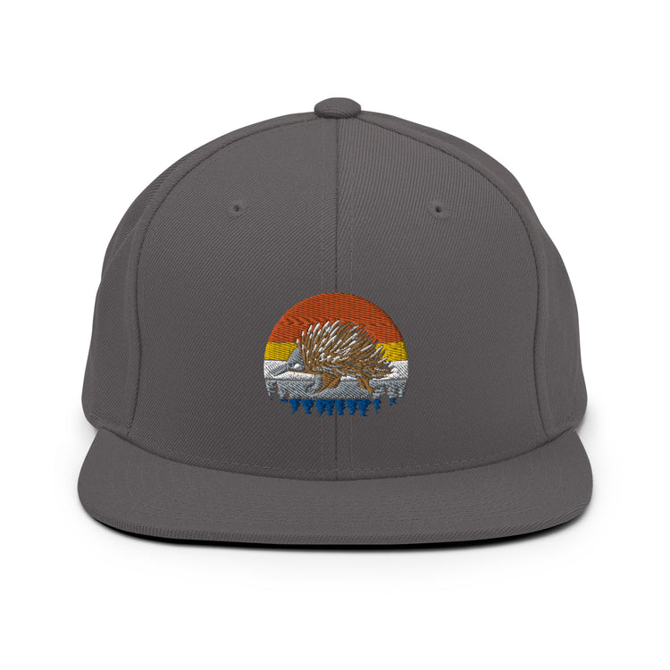 Snapback Hat Hilarious Nostalgic Guinea Old-Fashioned Domesticated Porcupine Gnawer Hedgepig