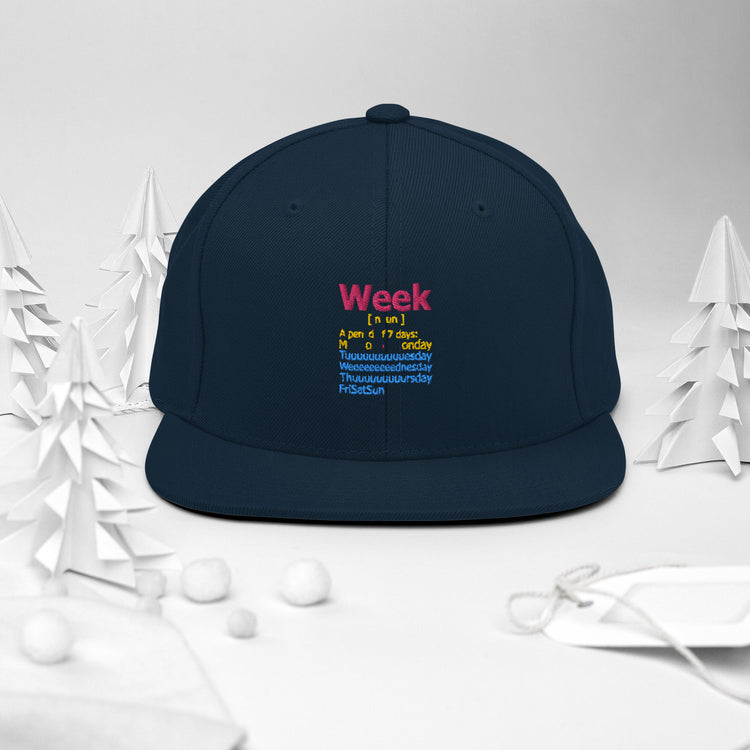 Snapback Hat Humorous De-stressed Loosen Decompress Sayings Novelty Mellow Positiveness Phrases Slogan Lover