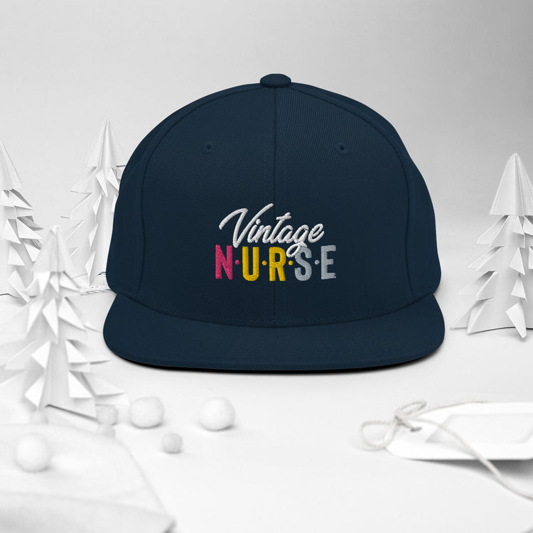 Snapback Hat Novelty Vintage Nurse Retro Medical Professional Hilarious Licensed Hospital Staff Tech Expert Fan