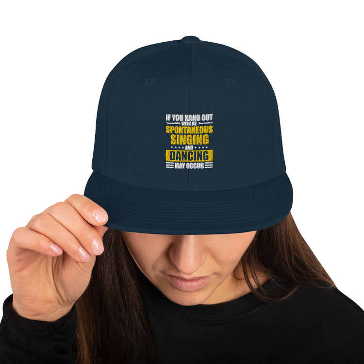 Snapback Hat Hilarious Dramaturgy Performers Drama Operatic Shows Humorous Playhouse Auditorium Melodramatic Fan