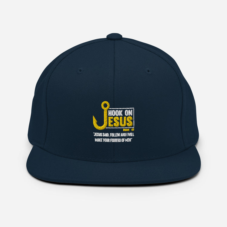 Snapback Hat Humorous Fisherman Priesthood Catholic Church Pastor Pun Christianity Blessing Worker Humor Saying