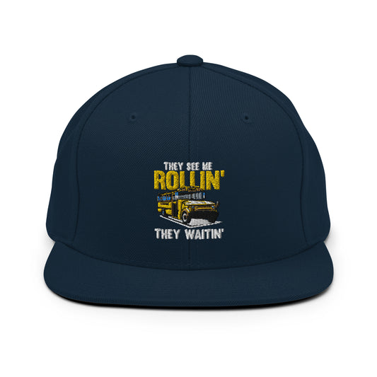 Snapback Hat  Hilarious Student Transport Driving Escort Chauffeur Handlers Schoolbus  Automobilist Coachman