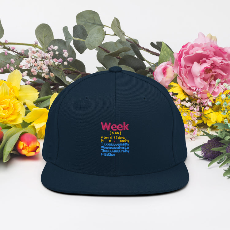 Snapback Hat Humorous De-stressed Loosen Decompress Sayings Novelty Mellow Positiveness Phrases Slogan Lover