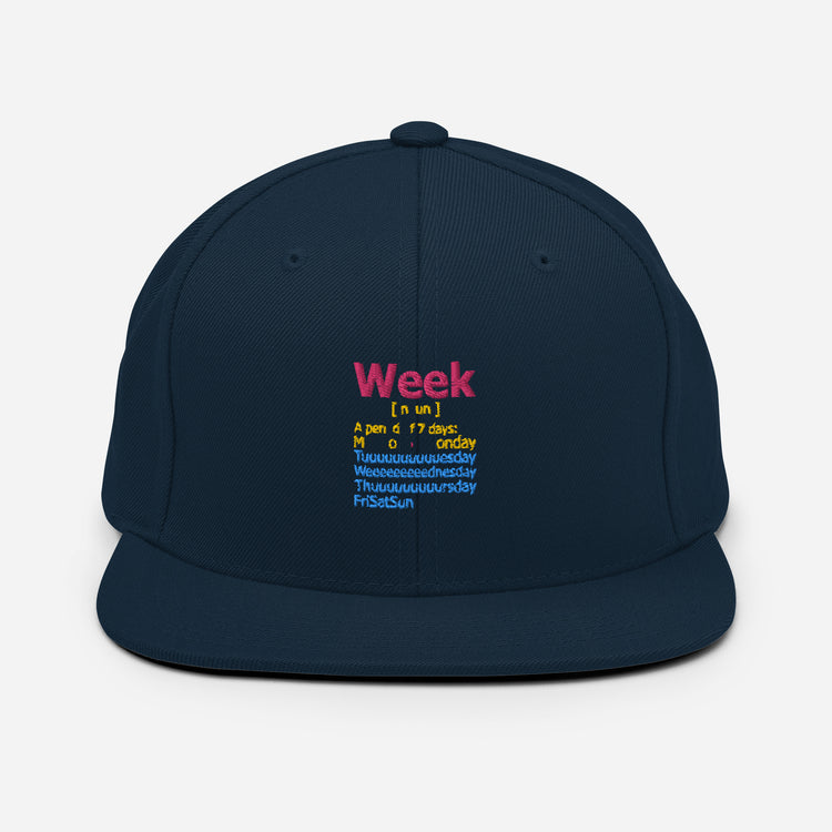 Snapback Hat Humorous De-stressed Loosen Decompress Sayings Novelty Mellow Positiveness Phrases Slogan Lover