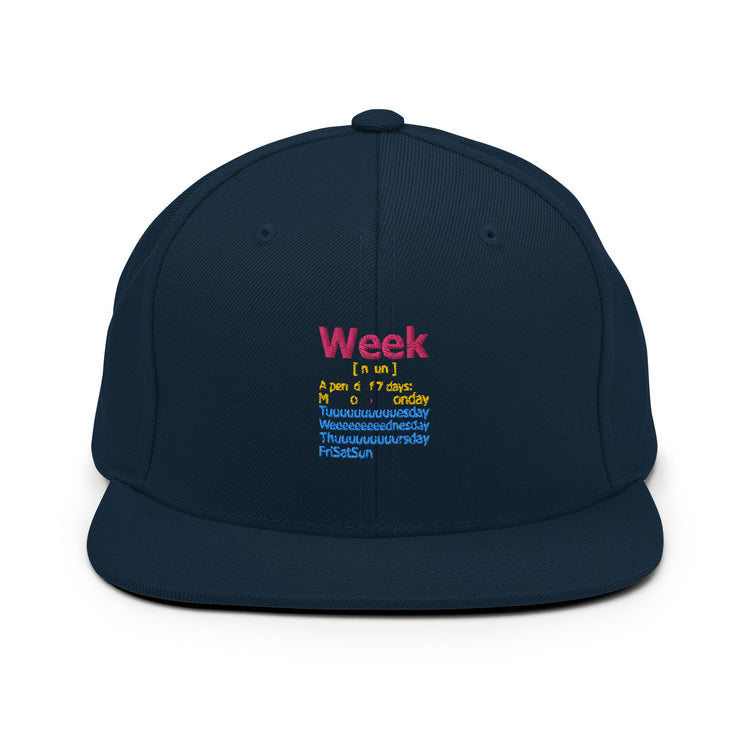 Snapback Hat Humorous De-stressed Loosen Decompress Sayings Novelty Mellow Positiveness Phrases Slogan Lover