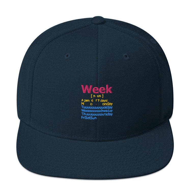 Snapback Hat Humorous De-stressed Loosen Decompress Sayings Novelty Mellow Positiveness Phrases Slogan Lover