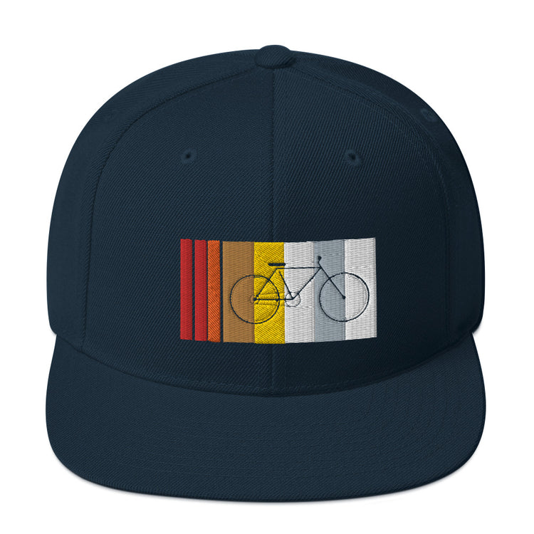 Snapback Hat Cyclist Biking Bicycling Riding Enthusiast Freestyler Two-Wheeler Bicyclist