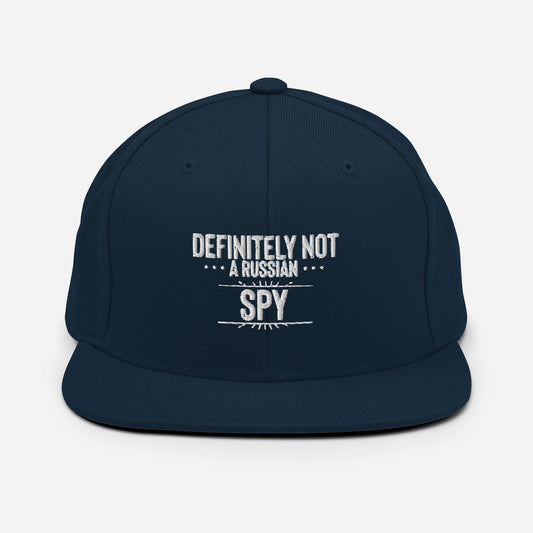 Snapback Hat Definitely Not A Russian Spy Agent Sidekick Lover Intelligence Surveillance