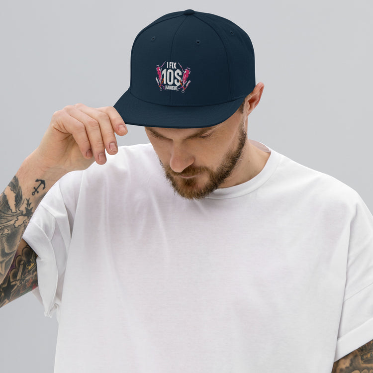 Snapback Hat Hilarious Ten Dollar Haircuts Hairstylist Lover Hairstyling Hairdressing Coiffeur