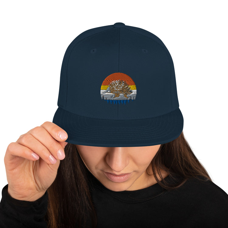 Snapback Hat Hilarious Nostalgic Guinea Old-Fashioned Domesticated Porcupine Gnawer Hedgepig