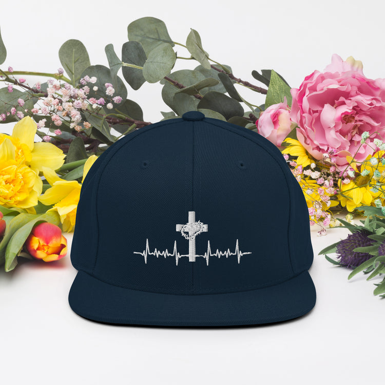 Snapback Hat Cross Christianism Religious Devotee Worshipping Worship Apostolic Evangelic