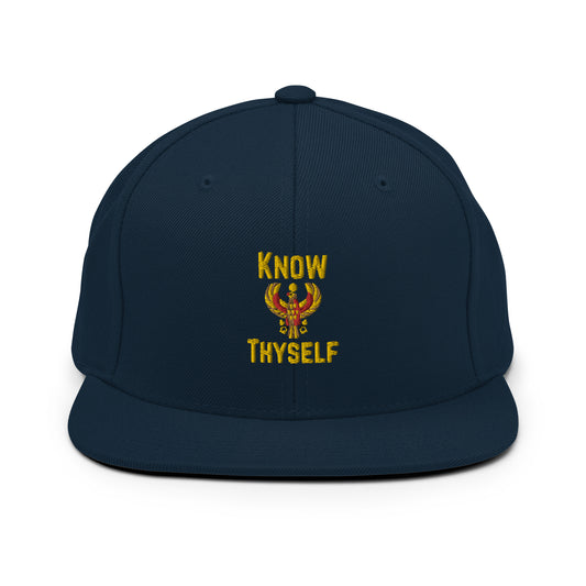 Snapback Hat Humorous Know Thyself Egypt Mythologies Cairo Egyptians Superstitious Beliefs