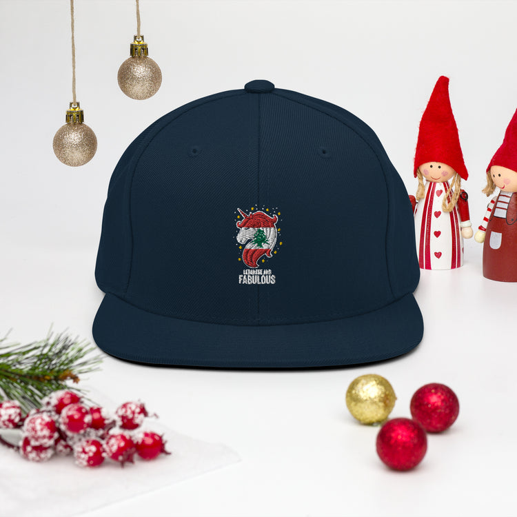 Snapback Hat Humorous Lebanese Christmas Magical Horse Nationalism Chauvinistic Holidays