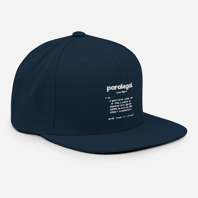 Snapback Hat Hilarious Paralegal Meaning Description Legal Assistant Lawyer Paralegals Litigator