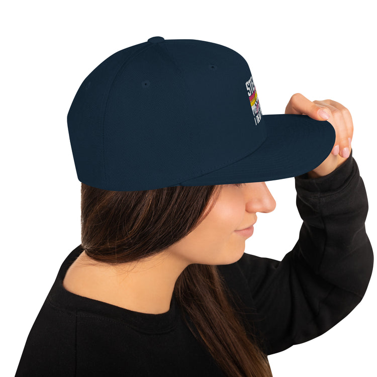 Snapback Hat Humorous Retro Steal Softball Fan Field Sports Group Baseman Outfielder Pitcher