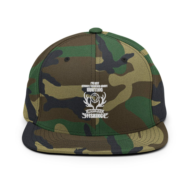 Snapback Hat Hilarious Retreat Woodsman Boot Encamp Deerstalker Lover Tent Encampment Hunting Adventure Forest