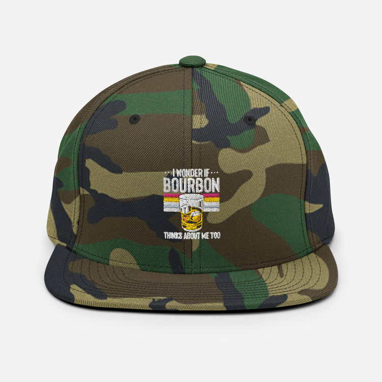 Snapback Hat Hilarious Alcoholic Bourbon Drink Lover Beverage Tastes Pun Humorous Fermented Wine Drinks Party Fun