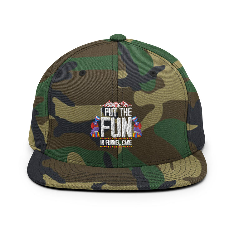 Snapback Hat Hilarious Fun Amusement Leisure Family Bonding Humorous Themed Park Recreation Funfair Bazaar Fan