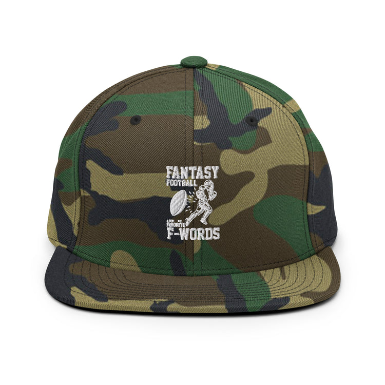 Snapback Hat Humorous Fantasy Football Extreme Field Sports Group Strategic Player Competitiveness