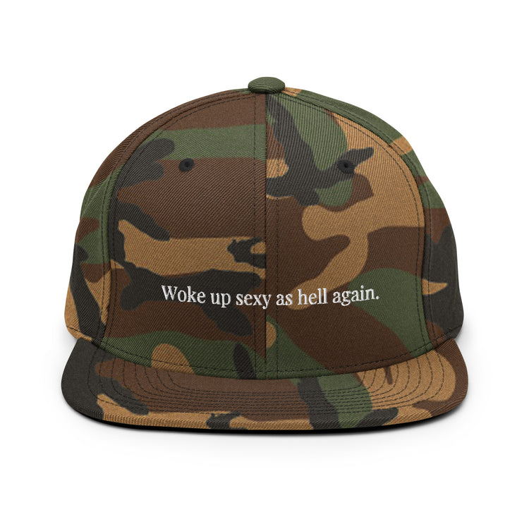 Snapback Hat Novelty Sexy As Hell Again Comical Sarcastic Sayings Fan Phrases Lover