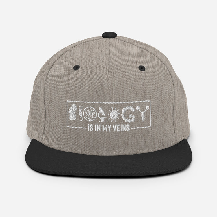 Snapback Hat Novelty Living Scientist Technician Technologist Biologist Hilarious Naturalist Ecologist Organisms