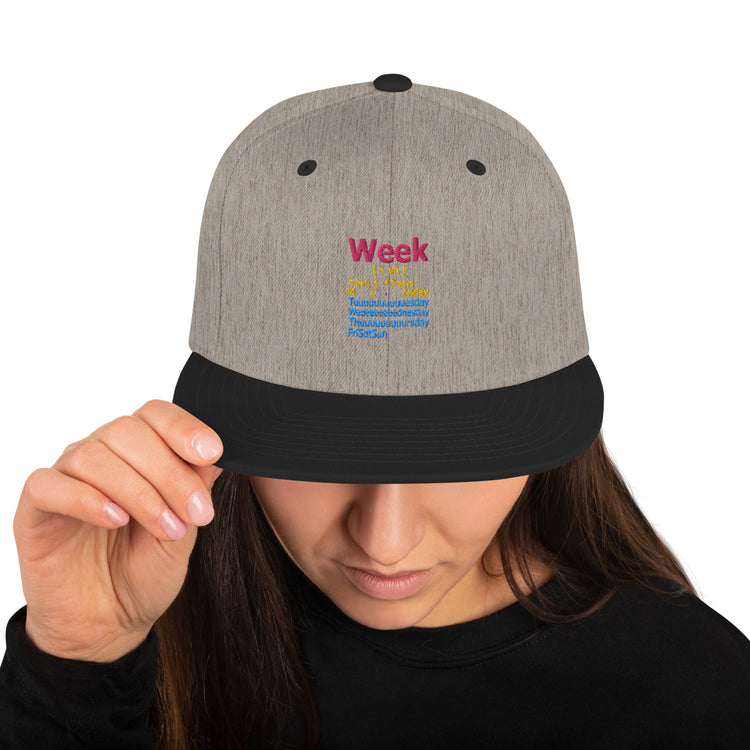 Snapback Hat Humorous De-stressed Loosen Decompress Sayings Novelty Mellow Positiveness Phrases Slogan Lover