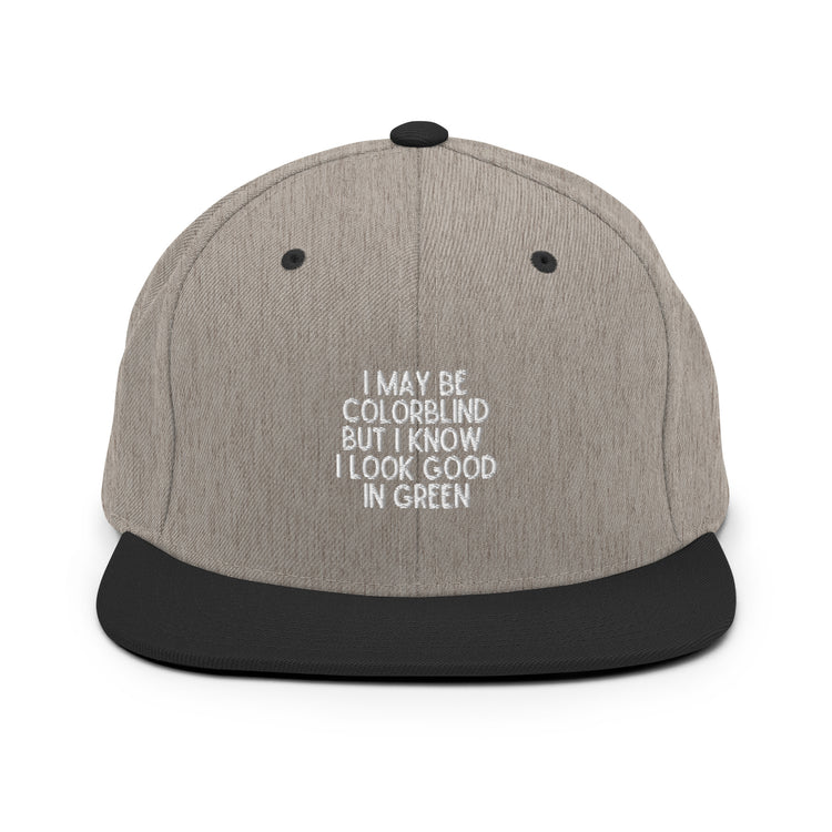 Snapback Hat Novelty Colorblind Daltonism Eye Disorders Hilarious Colour-Blindness Eyesight