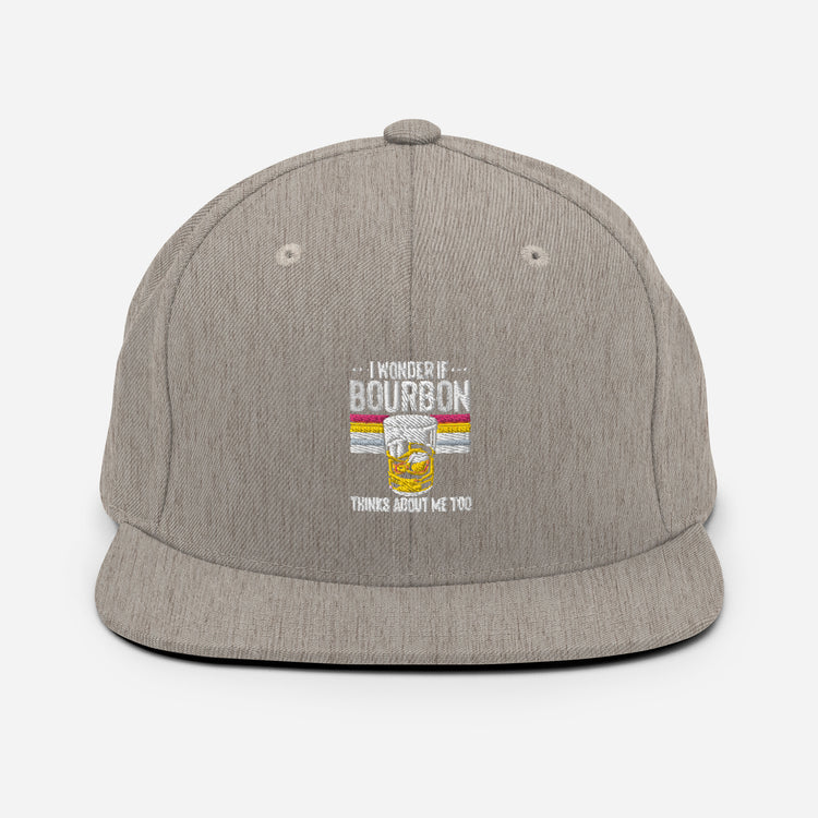 Snapback Hat Hilarious Alcoholic Bourbon Drink Lover Beverage Tastes Pun Humorous Fermented Wine Drinks Party Fun